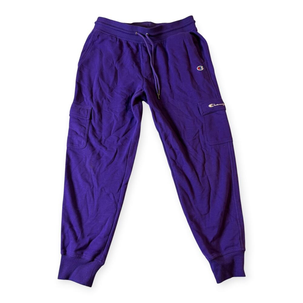 Champion Fleece Jogger Sweatpants, Purple, Women's Large